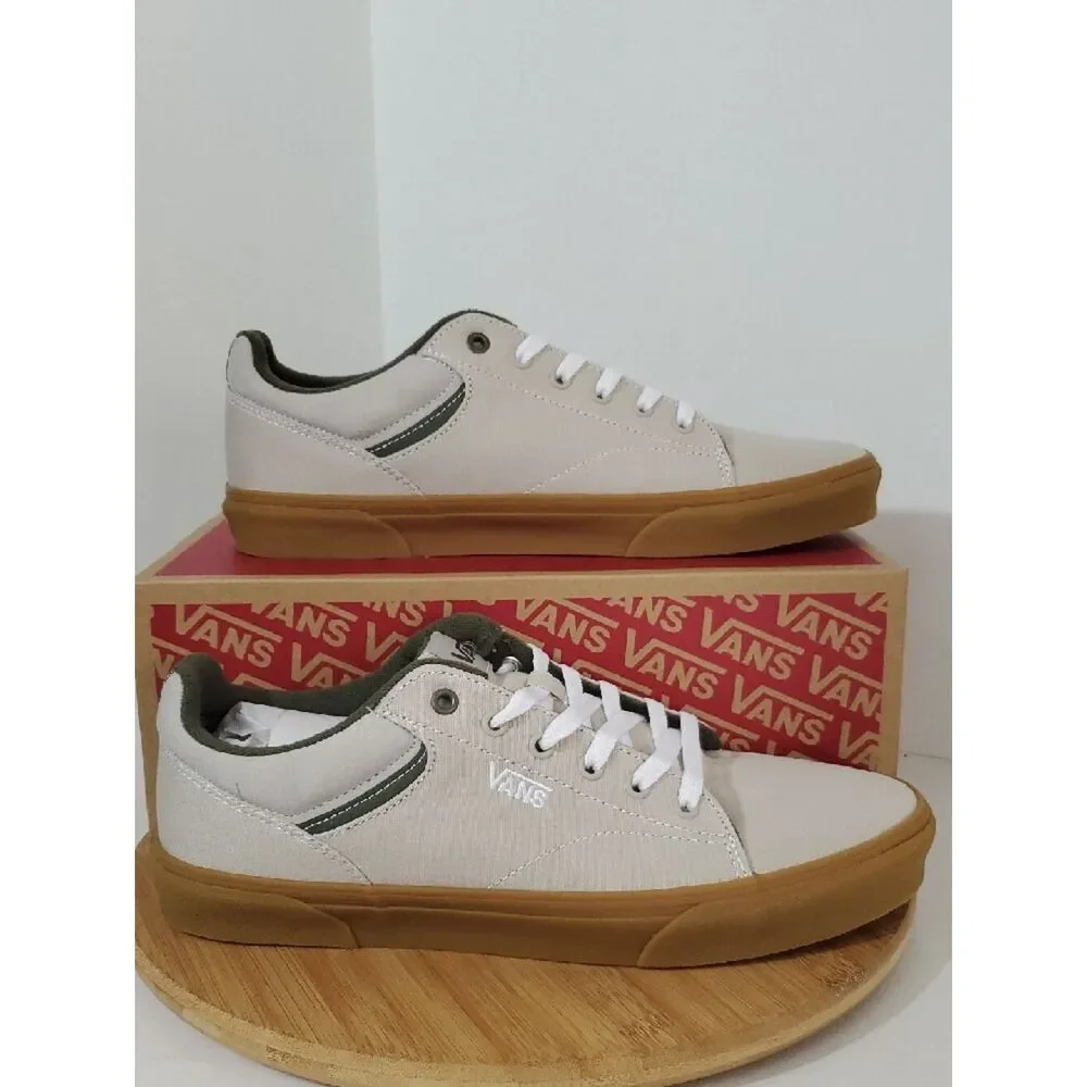 Vans Men's Seldan Casual Sneakers Gum Sole Grape Leaf Size 12 NIB